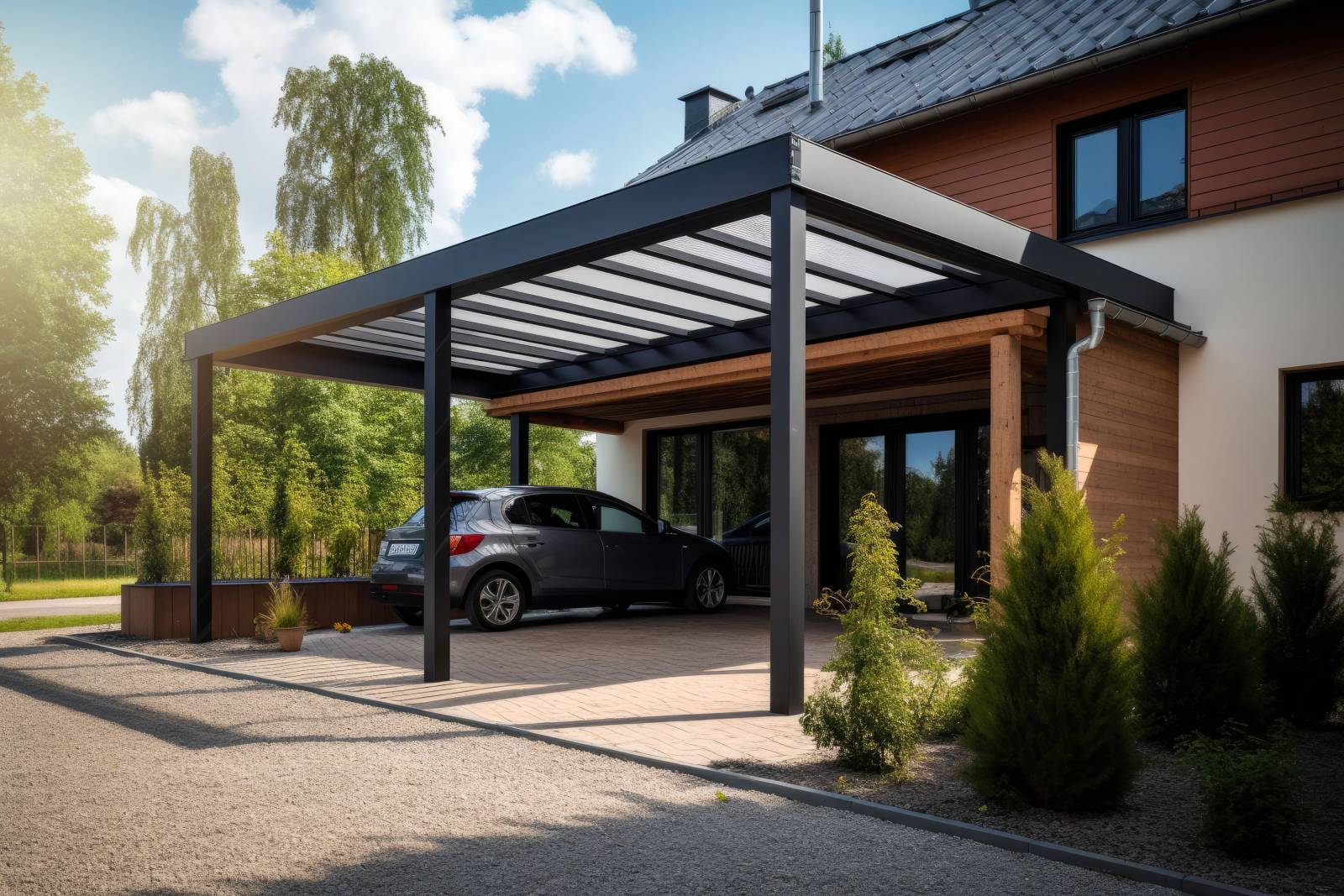 Pergolas bioclimatiques à Morestel : un espace extérieur sur mesure