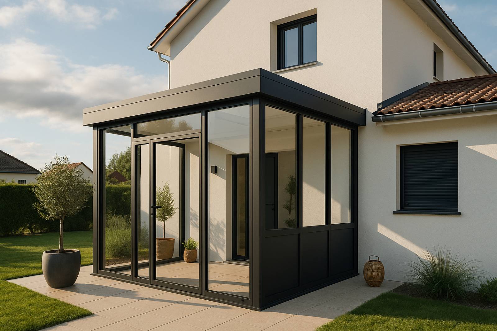 Pose d'un Sas d’entrée aluminium à Bourgoin-Jallieu