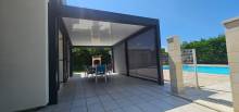 Installation d'une pergola bioclimatique avec store à Bourgoin-Jallieu 